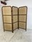 Mid-Century Rattan, Bamboo and Leather 3 Panel Room Divider, 1970s 9