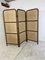 Mid-Century Rattan, Bamboo and Leather 3 Panel Room Divider, 1970s 10