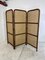 Mid-Century Rattan, Bamboo and Leather 3 Panel Room Divider, 1970s 3