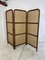 Mid-Century Rattan, Bamboo and Leather 3 Panel Room Divider, 1970s, Image 3