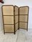 Mid-Century Rattan, Bamboo and Leather 3 Panel Room Divider, 1970s 7