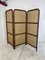Mid-Century Rattan, Bamboo and Leather 3 Panel Room Divider, 1970s 5