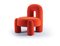 Fauteuil Marlon Orange par Dooq, Set de 2 2