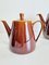 Vintage Salt Glaze Porcelain Tea Pots from Villeroy & Boch Luxembourg, 1960s, Set of 3, Image 5