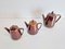 Vintage Salt Glaze Porcelain Tea Pots from Villeroy & Boch Luxembourg, 1960s, Set of 3 2