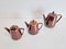 Vintage Salt Glaze Porcelain Tea Pots from Villeroy & Boch Luxembourg, 1960s, Set of 3, Image 2