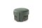 Green Lunite Pouf Set by Dooq, Set of 2 2