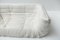 Togo Medium Settee Set in White Leather by Michel Ducaroy for Ligne Roset, 2013, Set of 2 9