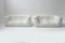 Togo Medium Settee Set in White Leather by Michel Ducaroy for Ligne Roset, 2013, Set of 2 1