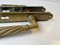 Italian Patinated Brass BAL Door Handle Set, 1940s 4