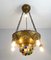 Large Art Nouveau Ceiling Lamp, 1900s 9
