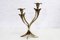 Art Nouveaut Brass Candleholder, 1960s 4