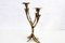 Art Nouveaut Brass Candleholder, 1960s 2