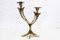 Art Nouveaut Brass Candleholder, 1960s 1