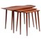 Teak Nesting Tables with Handle from Jens Harald Quistgaard, 1960s, Set of 3, Image 1