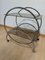Art Deco Style Serving Trolley or Bar Cart in Chrome & Glass, Germany, 1975 9