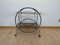 Art Deco Style Serving Trolley or Bar Cart in Chrome & Glass, Germany, 1975 3