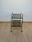 Art Deco Style Serving Trolley or Bar Cart in Chrome & Glass, Germany, 1975 6