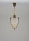 Art Deco Pendant in Brass and Glass, 1930s 1