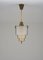 Art Deco Pendant in Brass and Glass, 1930s, Image 1