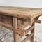 Table Console Antique en Orme, 1920s 7