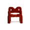 Modern Red Velvet Chair by Terje Ekstrøm for Varier 6