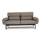 Grey Leather Plura 2-Seat Couch from Rolf Benz, Image 1