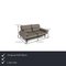 Grey Leather Plura 2-Seat Couch from Rolf Benz 2