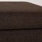 Brown Fabric Domino Ottoman from Ewald Schillig 3