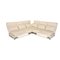 Cream Leather Corner Sofa from Brühl Moule 3