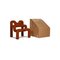 Modern Brown Fabric Chair by Terje Ekstrøm for Varier, Set of 3 3