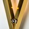 Art Deco Style Brass and Chrome Wall Sconce, 1980s 7