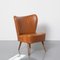 Cocktail Chair in Cognac Brown, 1950s, Image 1