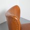 Chaise Cocktail en Marron Cognac, 1950s 8