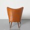Cocktail Chair in Cognac Brown, 1950s 4