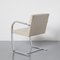 Flat Bar Brno Chair in Cream by Mies van der Rohe for Knoll, 2000s 2