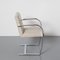 Flat Bar Brno Chair in Cream by Mies van der Rohe for Knoll, 2000s 6