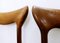 Mid-Century Danish Sculpted Back Dining Chairs attributed to H. W. Klein for Bramin, 1960s, Set of 6 2