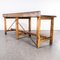 Large Zinc Top Bench Console Table Potting Bench, 1960s 11