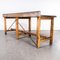 Large Zinc Top Bench Console Table Potting Bench, 1960s, Image 11