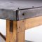 Large Zinc Top Bench Console Table Potting Bench, 1960s 4