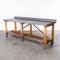 Large Zinc Top Bench Console Table Potting Bench, 1960s 2