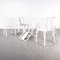 French T37 Outdoor Dining Chairs attributed to Tolix, 1950s, Set of 10 3