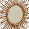 Mid-Century Modern Mirror Bamboo Rattan Handcrafted French Riviera, 1960s 9