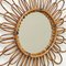 Mid-Century Modern Mirror Bamboo Rattan Handcrafted French Riviera, 1960s, Image 9