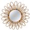 Miroir Artisanal Mid-Century en Bambou et Rotin, France, 1960s 10