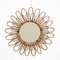 Miroir Artisanal Mid-Century en Bambou et Rotin, France, 1960s 2