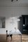Lampe Modèle 2065 Noire avec Diffuseur Blanc et Quincaillerie Noire par Gino Sarfatti pour Astep 14