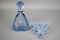 Art Deco Bohemian Blue Color Glass Decanter and Glasses, 1930s, Set of 7, Image 19