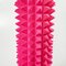 Italian Postmodern Pink Foam Cylindrical Totem with Pyramids, 1990s 3